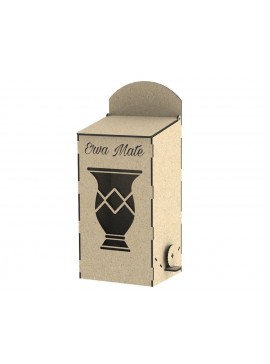 Intra απο ξύλο plywood 3mm-4mm πάχος – Ξύλινο ξύλο Yerba Mate Tea Box 20x25 cm INTRAVECTRY-MY557037