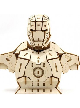 Intra απο ξύλο plywood 3mm-4mm πάχος – ξύλο CDR για παιχνίδια παζλ Avengers Iron Man 3D 30x35 cm INTRAVECTRY-MY547554