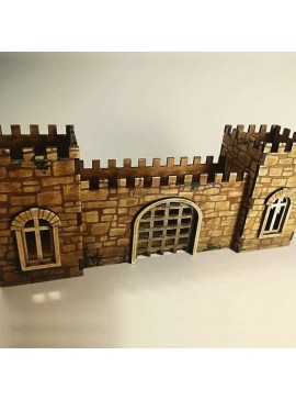 Intra απο ξύλο plywood 3mm-4mm πάχος – Οργάνωση γραφείου Castle Pen Holder με σύνθετο ξύλο τέχνης χαρακτικής πέτρας 40x40 cm INTRAVECTRY-MY547662