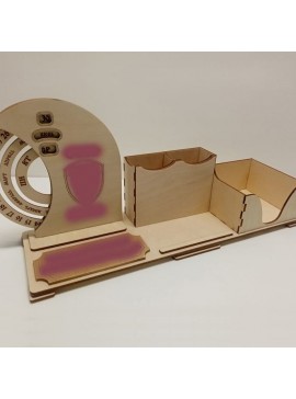 Intra απο ξύλο plywood 3mm-4mm πάχος – Οργάνωση γραφείου με ξύλο διαρκούς ημερολογίου 30x30 cm INTRAVECTRY-MY547636