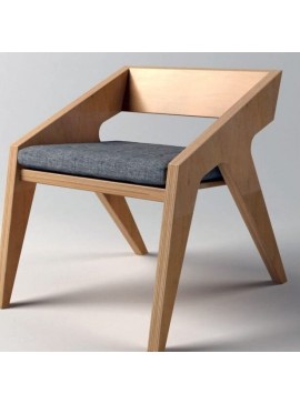 Intra απο ξύλο plywood 3mm-4mm πάχος – ξύλο DXF διάταξης Ξύλινης καρέκλας Hank 45x50 cm INTRAVECTRY-MY552335