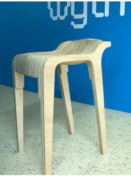 Σετ των 2 Intra απο ξύλο plywood 3mm-4mm πάχος – Πολυστρωματική Ξύλινη Λίμα Σκαμπώ Μπαρ 15x15 cm INTRAVECTRY-MY554744