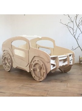 Σετ των 2 Intra απο ξύλο plywood 3mm-4mm πάχος – ξύλο κρεβατιού Jeep για παιδιά 40x40 cm INTRAVECTRY-MY554864