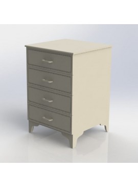 Σετ των 2 Intra απο ξύλο plywood 3mm-4mm πάχος – 4 ξύλο Συρταριέρα 40x45 cm INTRAVECTRY-MY555234