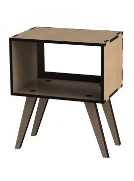 Intra απο ξύλο plywood 3mm-4mm πάχος – ξύλο Wood Nightstand Box 20x20 cm INTRAVECTRY-MY560257