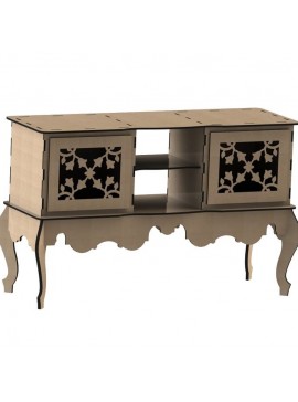 Σετ των 2 Intra απο ξύλο plywood 3mm-4mm πάχος – ξύλο τραπεζιού συρταριέρα 50x60 cm INTRAVECTRY-MY555267