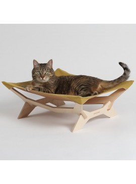 Σετ των 2 Intra απο ξύλο plywood 3mm-4mm πάχος – Ξύλινη λίμα κρεβατιού με αιώρα γάτας 10x10 cm INTRAVECTRY-MY555323