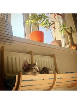 Σετ των 2 Intra απο ξύλο plywood 3mm-4mm πάχος – Επιτοίχιο ξύλο κρεβατιού γάτας 40x45 cm INTRAVECTRY-MY555324