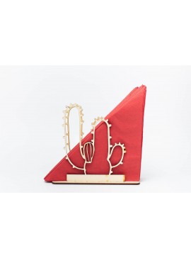 Σετ των 2 Intra απο ξύλο plywood 3mm-4mm πάχος Θήκη για χαρτοπετσέτα κάκτου Δίασταση 15x15 cm INTRAFABR-69143843