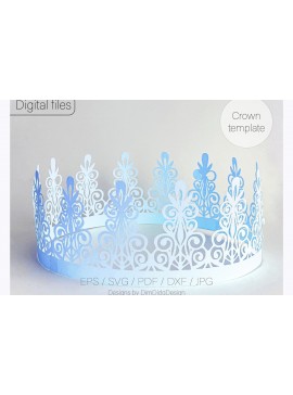 Σετ των 2 Intra απο ξύλο plywood 3mm-4mm πάχος Cake Topper Crown Cake Topper Δίασταση 15x15 cm INTRAFABR-31419091