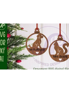 Σετ των 3 Intra απο ξύλο plywood 3mm-4mm πάχος Χριστουγεννιάτικο στολίδι για γάτα και σκύλο  Δίασταση 3x3 cm INTRAFABR-108869903