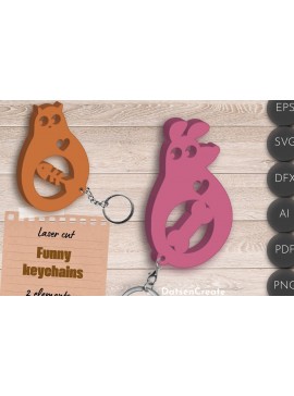 Σετ των 3 Intra απο ξύλο plywood 3mm-4mm πάχος κοπής με λέιζερ μπρελόκ για γάτες και σκύλους Δίασταση 6x6 cm INTRAFABR-90123668