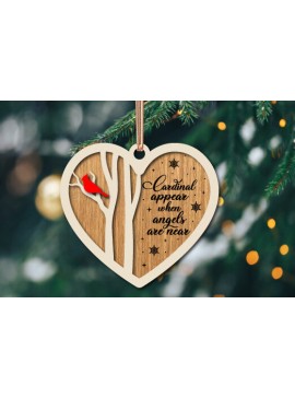 Σετ των 3 Intra απο ξύλο plywood 3mm-4mm πάχος Χριστουγεννιάτικο καρδινάλιο στολίδι με λέιζερ Δίασταση 8x8 cm INTRAFABR-76360978