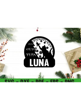 Σετ των 2 Intra απο ξύλο plywood 3mm-4mm πάχος Χριστουγεννιάτικη Μεταλλική Διακόσμηση Τοίχων Τέχνης Δίασταση 40x40 cm INTRAFABR-80875206