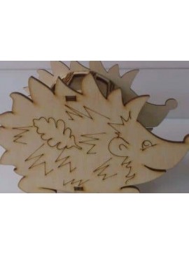 Intra απο ξύλο plywood 3mm-4mm πάχος – Ζωντανό ξύλο μεντεσέδων μολυβιού Hedgehog 45x50 cm INTRAVECTRY-MY558097