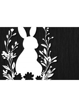 Σετ των 2 Intra απο ξύλο plywood 3mm-4mm πάχος – Paper Cut Easter Element Δίασταση  20x20 cm INTRAFABR-116283212