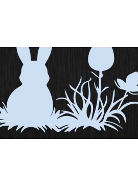 Σετ των 2 Intra απο ξύλο plywood 3mm-4mm πάχος – Paper Cut Easter Element Δίασταση  20x20 cm INTRAFABR-116282957