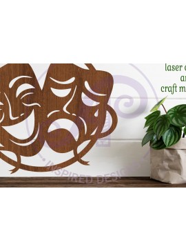 Intra απο ξύλο plywood 3mm-4mm πάχος – Πινακίδα Τέχνης Τοίχου Performing Arts, Αρχείο. Δίασταση  40x30 cm INTRAFABR-104405045