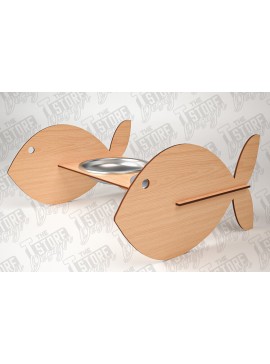 Intra απο ξύλο plywood 3mm-4mm πάχος – Κοπή λέιζερ βάσης τροφοδοσίας κατοικίδιων | Pet Design Δίασταση  40x30 cm INTRAFABR-84279165