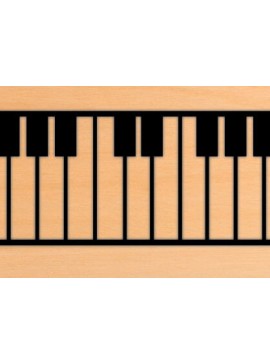 Intra απο ξύλο plywood 3mm-4mm πάχος – Διακόσμηση τοίχου Piano Metal Art Decor Laser Δίασταση  40x30 cm INTRAFABR-70872145