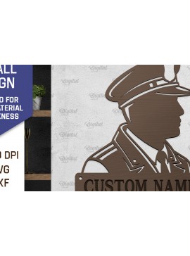 Intra απο ξύλο plywood 3mm-4mm πάχος – Αστυνομική επιγραφή τοίχου Αστυνομικός Δίασταση  40x30 cm INTRAFABR-98461912