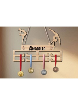 Σετ των 2 Intra απο ξύλο plywood 3mm-4mm πάχος – Δώρο μετάλλιο Rhythmic Gymnastics Woman Δίασταση  20x20 cm INTRAFABR-120055704