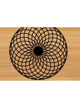 Intra απο ξύλο plywood 3mm-4mm πάχος – Διακόσμηση τοίχου Sacred Geometry Δίασταση  40x30 cm INTRAFABR-69513839