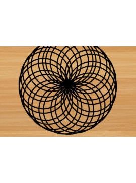 Intra απο ξύλο plywood 3mm-4mm πάχος – Διακόσμηση τοίχου Sacred Geometry Δίασταση  40x30 cm INTRAFABR-69513737