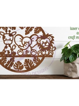 Intra απο ξύλο plywood 3mm-4mm πάχος – Επιγραφή Safari Animal Wall Art, Αρχείο Δίασταση  40x30 cm INTRAFABR-79116390