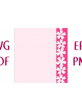 Σετ των 2 Intra απο ξύλο plywood 3mm-4mm πάχος – Sakura Cherry Blossom Edge Card Cut Δίασταση  20x20 cm INTRAFABR-26297889