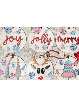 Σετ των 2 Intra απο ξύλο plywood 3mm-4mm πάχος – Shiplap Ornament Bundle Laser Δίασταση  20x20 cm INTRAFABR-41476788