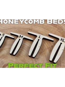 Σετ των 2 Intra απο ξύλο plywood 3mm-4mm πάχος – Λεπτή καρφίτσα κρεβατιού κηρήθρας - Universal Δίασταση  20x20 cm INTRAFABR-52339224