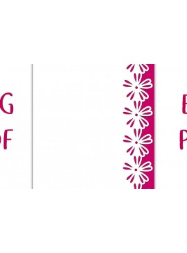 Σετ των 2 Intra απο ξύλο plywood 3mm-4mm πάχος – Stellaria Flower Geo Lace Edged Card Δίασταση  20x20 cm INTRAFABR-36324312