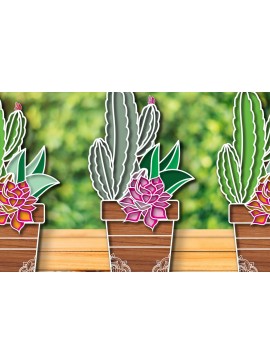 Σετ των 2 Intra απο ξύλο plywood 3mm-4mm πάχος – Χυμώδες πολυστρωματικό ντεκόρ σπιτιού με λέιζερ Δίασταση  20x20 cm INTRAFABR-24926523