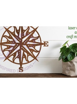 Intra απο ξύλο plywood 3mm-4mm πάχος – Επιγραφή τοίχου Sun Compass, Αρχείο. Δίασταση  40x30 cm INTRAFABR-81153424