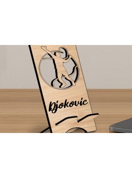 Σετ των 2 Intra απο ξύλο plywood 3mm-4mm πάχος – Δώρο Tennis Man θήκη τηλεφώνου Δίασταση  20x20 cm INTRAFABR-122774743