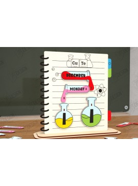 Σετ των 2 Intra απο ξύλο plywood 3mm-4mm πάχος – Διαρκές Ημερολόγιο Επιτραπέζιου Δασκάλου | CNC Δίασταση  20x20 cm INTRAFABR-115495825