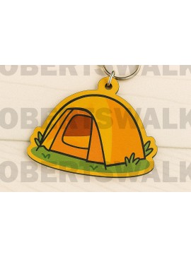 Σετ των 3 Intra απο ξύλο plywood 3mm-4mm πάχος – Αρχείο κοπής Keychain Tent Δίασταση  5x5 cm INTRAFABR-123666056