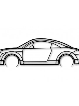 Intra απο ξύλο plywood 3mm-4mm πάχος – TT Car Silhouette Διακόσμηση τοίχου Δίασταση  40x30 cm INTRAFABR-110249629