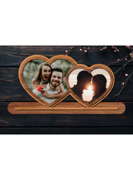 Σετ των 2 Intra απο ξύλο plywood 3mm-4mm πάχος – Βάση κοπής με λέιζερ κορνίζα Αγίου Βαλεντίνου Δίασταση  20x20 cm INTRAFABR-114358251