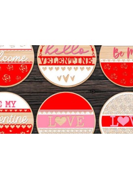 Intra απο ξύλο plywood 3mm-4mm πάχος – Πακέτο Sign Valentine Δίασταση  40x30 cm INTRAFABR-57027641