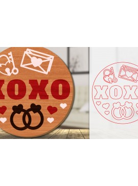 Intra απο ξύλο plywood 3mm-4mm πάχος – Καλώς ήρθατε Sign Valentine Door Lasercut Δίασταση  40x30 cm INTRAFABR-114811381