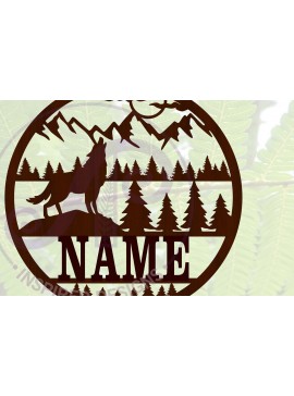 Intra απο ξύλο plywood 3mm-4mm πάχος – Αρχείο αποκοπής Sign Name Wolf Δίασταση  40x30 cm INTRAFABR-67501260
