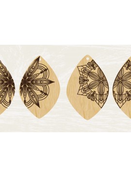Σετ των 2 Intra απο ξύλο plywood 3mm-4mm πάχος – Πρότυπο στρώματος για ξύλινο δαχτυλίδι αυτιού 953 Δίασταση  20x20 cm INTRAFABR-79315804
