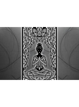 Intra απο ξύλο plywood 3mm-4mm πάχος – Yoga Sign Decor Wall Δίασταση  40x30 cm INTRAFABR-124748978