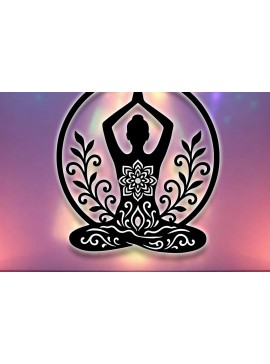 Intra απο ξύλο plywood 3mm-4mm πάχος – Yoga Sign Decor Wall Δίασταση  40x30 cm INTRAFABR-124624734