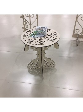 Intra απο ξύλο plywood 3mm-4mm πάχος - Ξύλινο Διακοσμητικό Τραπέζι Δίασταση 30x30 cm Intraeaxys-p7ymvk27