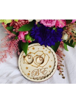 Intra απο ξύλο plywood 3mm-4mm πάχος - Εξατομικευμένη θήκη για τη βέρα Δίασταση 30x30 cm Intraeaxys-eoxln5jo