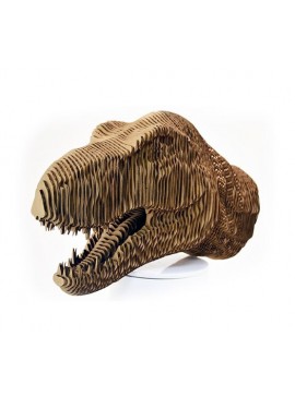 Intra απο ξύλο plywood 3mm-4mm πάχος - Tyrannosaurus Dinosaur T-Rex Head Layered Model Δίασταση 30x30 cm Intraeaxys-m1d68wl7