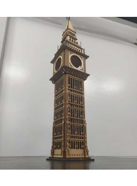 Intra απο ξύλο plywood 3mm-4mm πάχος - Big Ben 3D Puzzle 860mm Δίασταση 30x30 cm Intraeaxys-p7yrr96o